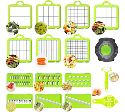 SÚPER PICADOR DE FRUTAS Y VERDURAS - FUNCIÓN 9 EN 1