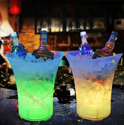 BALDE PARLANTE CHELERO CON LUCES RGB MULTICOLORES - ENVASE DE BEBIDAS Y TRAGOS